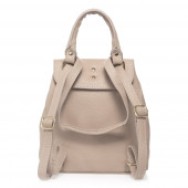 Rucsac dama din piele naturala DiAmanti Umberto Rose Taupe